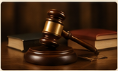 Gavel and legal books